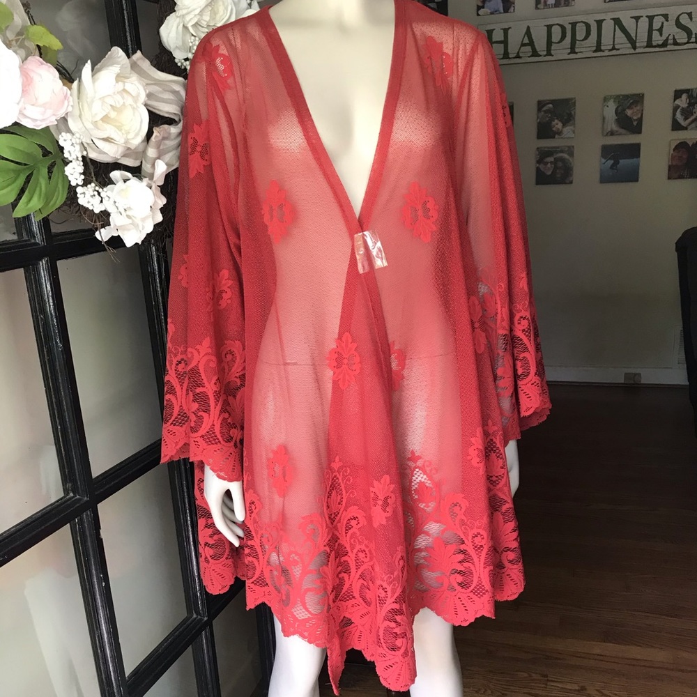 SOLD SOLD SOLD‼️New Paper + Tee Cardigan/Coverup - Picture 1 of 7